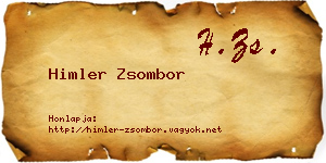 Himler Zsombor névjegykártya