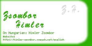 zsombor himler business card